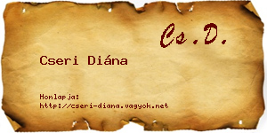 Cseri Diána névjegykártya